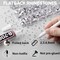 Clear Glue with 11000Pcs Silver Clear Rhinestones for Crafts Clothing Clothes Fabric Crafting, Flatback Gems Rinestones Kit for Shoes Tumblers, Flat Back Crystals Diamonds